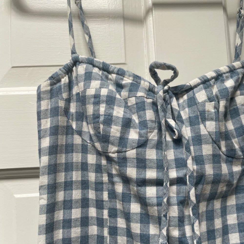 Gingham mini dress
